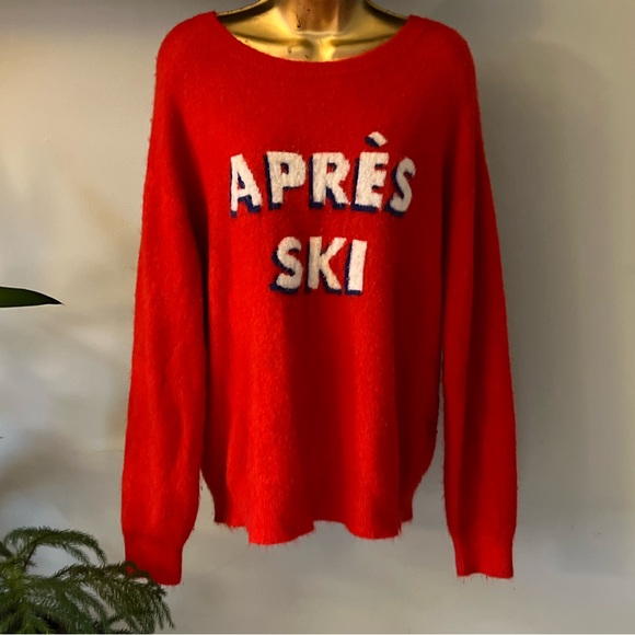 Hu0026M | Sweaters | Logg Hm Apres Ski Fuzzy Crewneck Wool Blend Sweater Large  | Poshmark